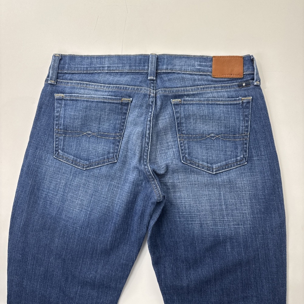 Lucky Brand Sweet Straight Jeans Women 6/28 R Blue Medium Wash Stretch Denim - Picture 5 of 16